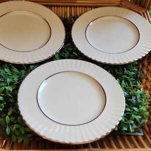 Lenox Temple Collection 'Citation' Platinum Band Set Of 3 Bread Plates